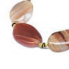 Natural Banded Agate/Striped Agate Beads Strands G-L544-009-3