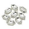 Alloy Glass Links connectors LS-PALLOY-T038-10x14mm-01-1