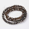 Electroplate Transparent Glass Beads Strands EGLA-A034-T4mm-P16-2