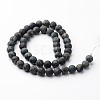 Frosted Round Natural Kambaba Jasper Bead Strands G-J346-30-8mm-2