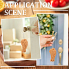 4Pcs Chicken Leg PVC Pendant Keychains KEYC-SC0002-22-6