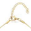 304 Stainless Steel Serpentine Chain Anklets AJEW-G024-10G-3
