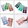 Solid Color Full-Cover Glitter Toenail Wraps MRMJ-N011-36-M-2
