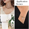 4Pcs 2 Colors Brass Micro Pave Cubic Zirconia Pendants KK-YW0004-42-6