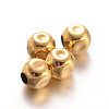 Cube Brass Spacer Beads KK-L129-45G-1