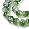 Transparent Crackle Baking Paint Glass Beads Strands DGLA-T003-01C-04-3