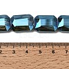 Electroplated Glass Beads EGLA-H002-A-16-4