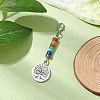 Alloy Tree of Life Pendant Decorations HJEW-JM02062-4