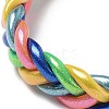 Sparkling Plastic Cord Braided Stretch Bracelets BJEW-R313-04A-2