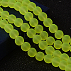 Baking Paint Transparent Glass Bead Strands GLAA-S031-8mm-30-1