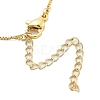 Brass & Plastic Pearl Letter Pendant Box Chain Necklaces for Women NJEW-U017-01G-21-4