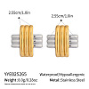 304 Stainless Steel Cross Stud Earrings for Women SC6348-1-1