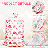 2Pcs 2 Colors Christmas Rectangle Plastic Elephant Print Gift Storage Big Bags ABAG-WH20010-07-6