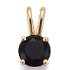 Brass Micro Pave Cubic Zirconia Pendants X-KK-P192-04-G04-1
