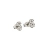 Brass Micro Pave Clear Cubic Zirconia Stud Earrings FS-WGC2F12-19-2