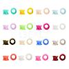 32Pcs 16 Colors Silicone Thin Ear Gauges Flesh Tunnels Plugs FIND-YW0001-16C-1