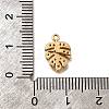 Brass Micro Pave Cubic Zirconia Pendants KK-B152-13B-G-3