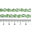 Transparent Electroplate Glass Beads Strands EGLA-N013-T10mm-B13-4