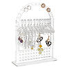   1 Set Transparent Acrylic Earring Display Hanging Stands EDIS-PH0001-53-1