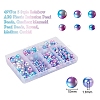 497Pcs 5 Style Rainbow ABS Plastic Imitation Pearl Beads OACR-YW0001-07C-2