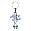 Alloy with Resin Evil Eye Charms Keychains KEYC-JKC00619-03-1