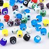 Nbead Handmade Evil Eye Lampwork Beads Strands LAMP-NB0001-49D-3