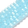 Electroplate Glass Beads Strands EGLA-A035-J8mm-A09-1