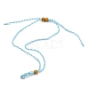 Adjustable Braided Waxed Cord Macrame Pouch Necklace Making NJEW-I243-A02-1