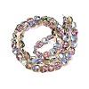 Electroplate Glass Beads Strands EGLA-N012-07S-2