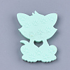 Food Grade Eco-Friendly Silicone Kitten Cabochons SIL-T052-08C-2