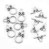 Ring Tibetan Style Alloy Toggle Clasps A1011Y-1
