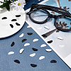 24 Pairs 2 Colors Silicone D-shaped Eyeglass Nose Pads KY-GF0001-20-5