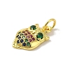 Brass Micro Pave Cubic Zirconia Pendants KK-M283-24C-02-2