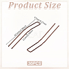 30Pcs Spray Painted 304 Stainless Steel Hair Forks for Women OHAR-GA0001-12B-2