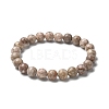 Natural Maifanite/Maifan Stone Bead Stretch Bracelets BJEW-K212-B-044-4