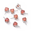 Rhodium Plated 925 Sterling Silver Peg Bails STER-D035-47P-04-1