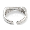 Rack Plating Brass Open Cuff Ring Settings KK-Z071-32P-3