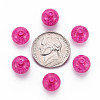 Transparent Crackle Acrylic Beads MACR-S373-66C-N17-4