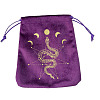 Velvet Tarot Cards Storage Drawstring Bags ZODI-PW0002-03F-02-1