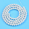 Baking Painted Pearlized Glass Pearl Bead Strands HY-N002-4mm-A12-4