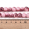 Transparent Baking Paint Glass Beads Strands DGLA-N009-10mm-03-5