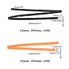 4Pcs 2 Colors Nylon Fixed Strap AJEW-GA0003-50-2