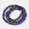 Electroplate Opaque Glass Beads Strands EGLA-A034-P4mm-P02-2
