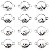 SUNNYCLUE 120Pcs 2 Styles Tibetan Style Alloy Connector Charms TIBEP-SC0002-70-1