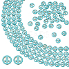4 Strands Synthetic Turquoise Dyed Beads Strands G-BC0001-54A-01-1