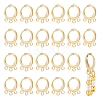 BENECREAT 12pairs Brass Leverback Earring Findings KK-BC0013-28B-1