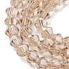 Transparent Electroplate Glass Beads Strands GLAA-F029-2mm-C12-3