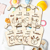 Wood Baby Closet Size Dividers AJEW-WH0352-009-4