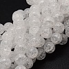 Crackle Glass Round Beads Strands CCG-E001-4mm-04-1