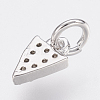 Brass Micro Pave Cubic Zirconia Charms ZIRC-F083-025P-RS-2